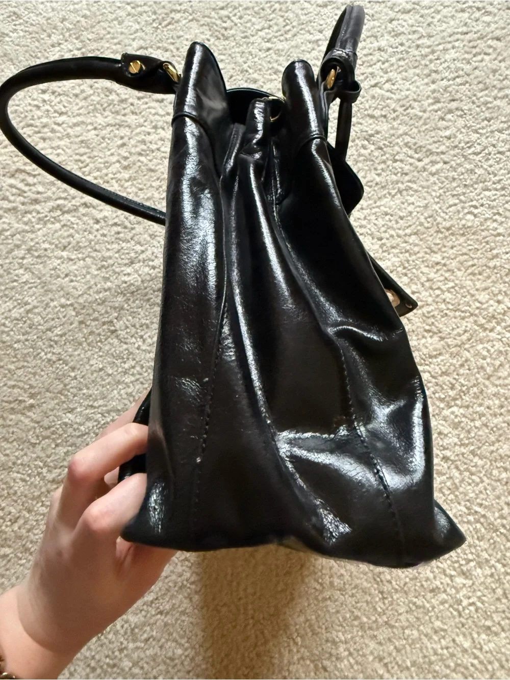 Badgley Mischka black Amber large handbag